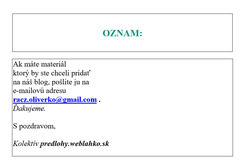 Oznam